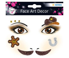 Näokleebis Herma Face Art Decor -  kauboi